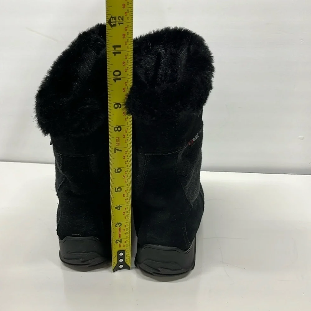 Sporto Polartec Suede Leather Fur Insulated Waterproof Winter Boots Black 9